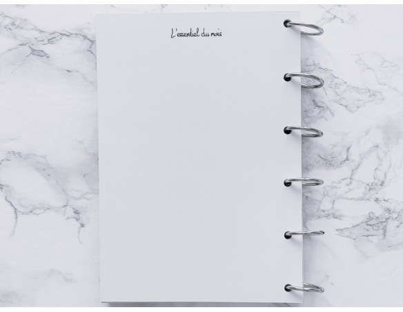 Agenda & bilan mensuel - A6