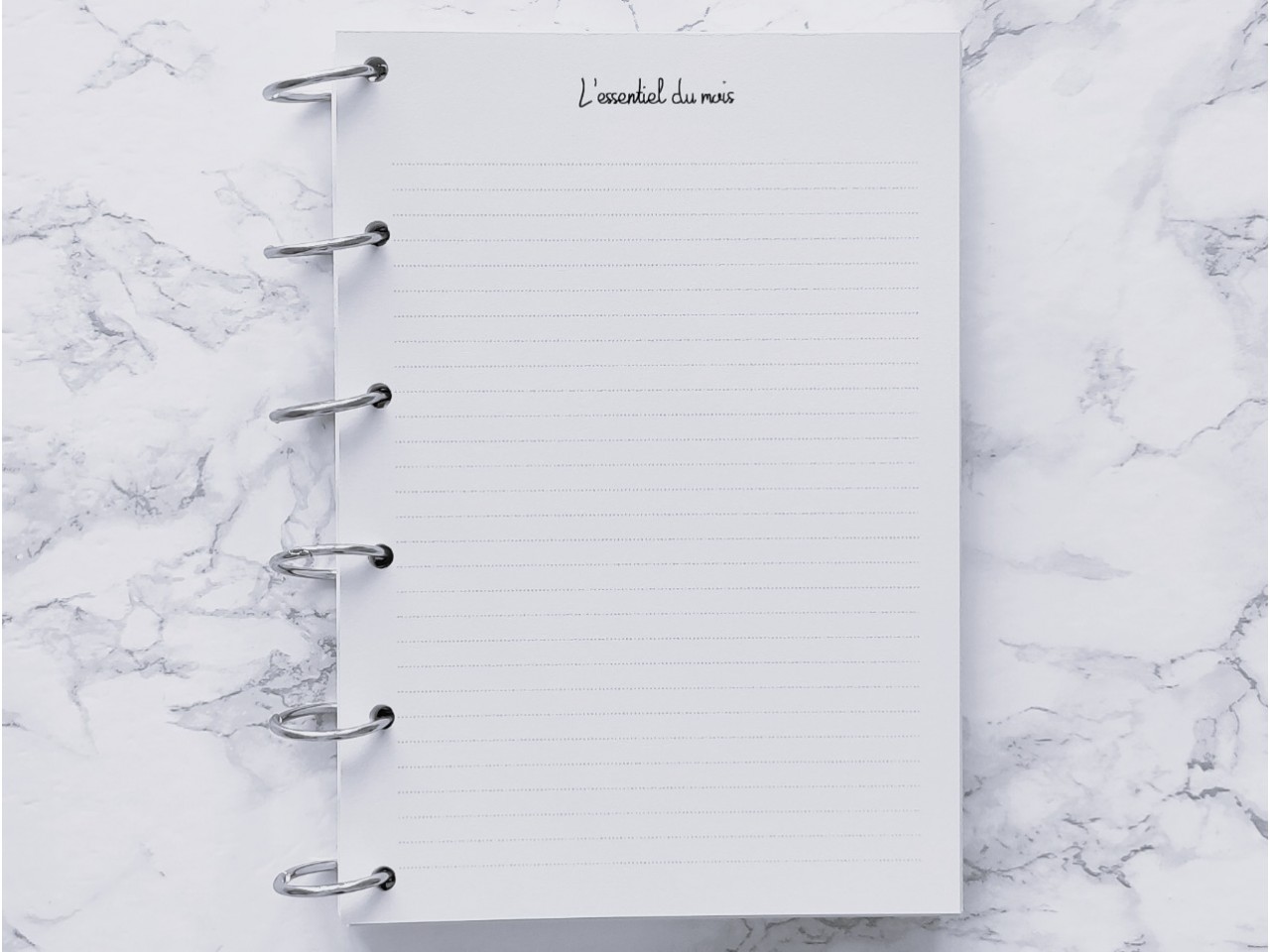 Agenda & bilan mensuel - A5