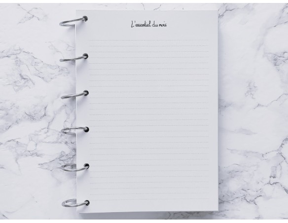 Agenda & bilan mensuel - A5