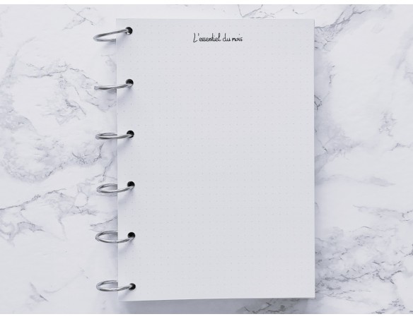 Agenda Classique & bilan mensuel - Bujo