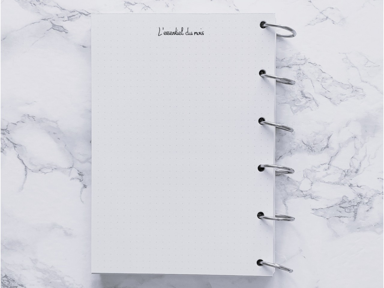 Agenda Classique & bilan mensuel - Bujo