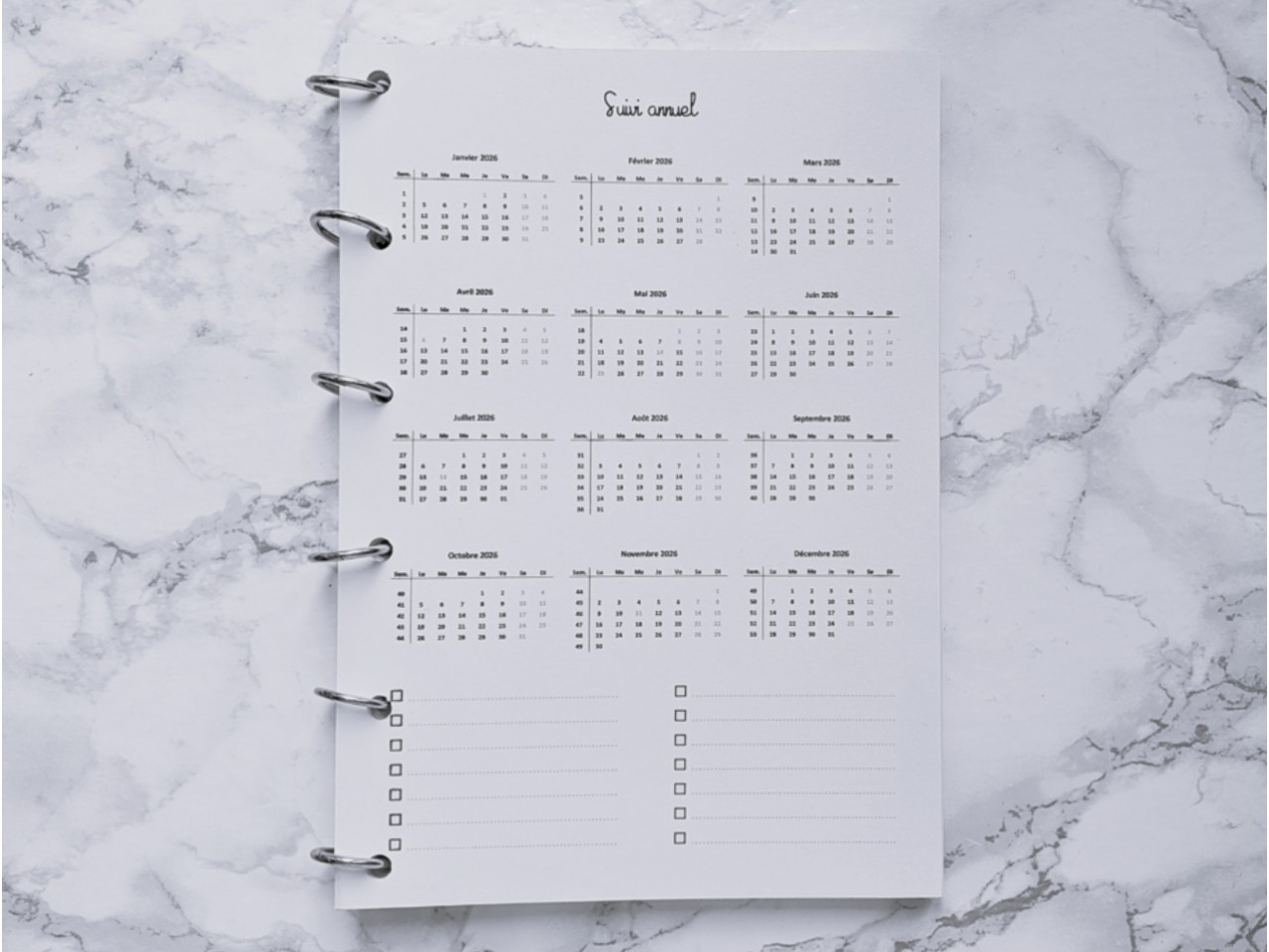 Suivi annuel - A5