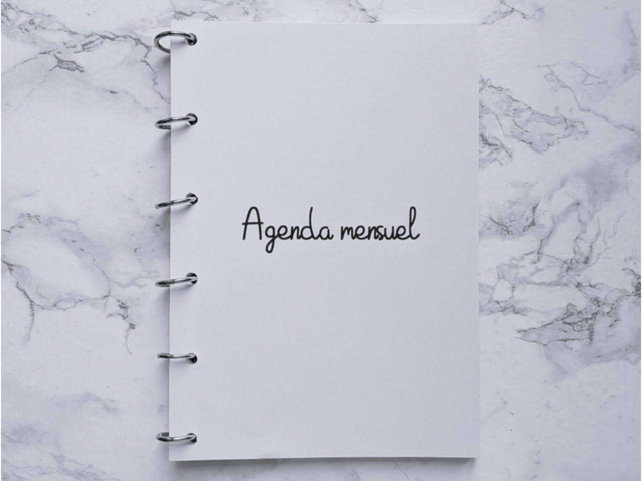 Agenda mensuel non daté 26 pages - A6