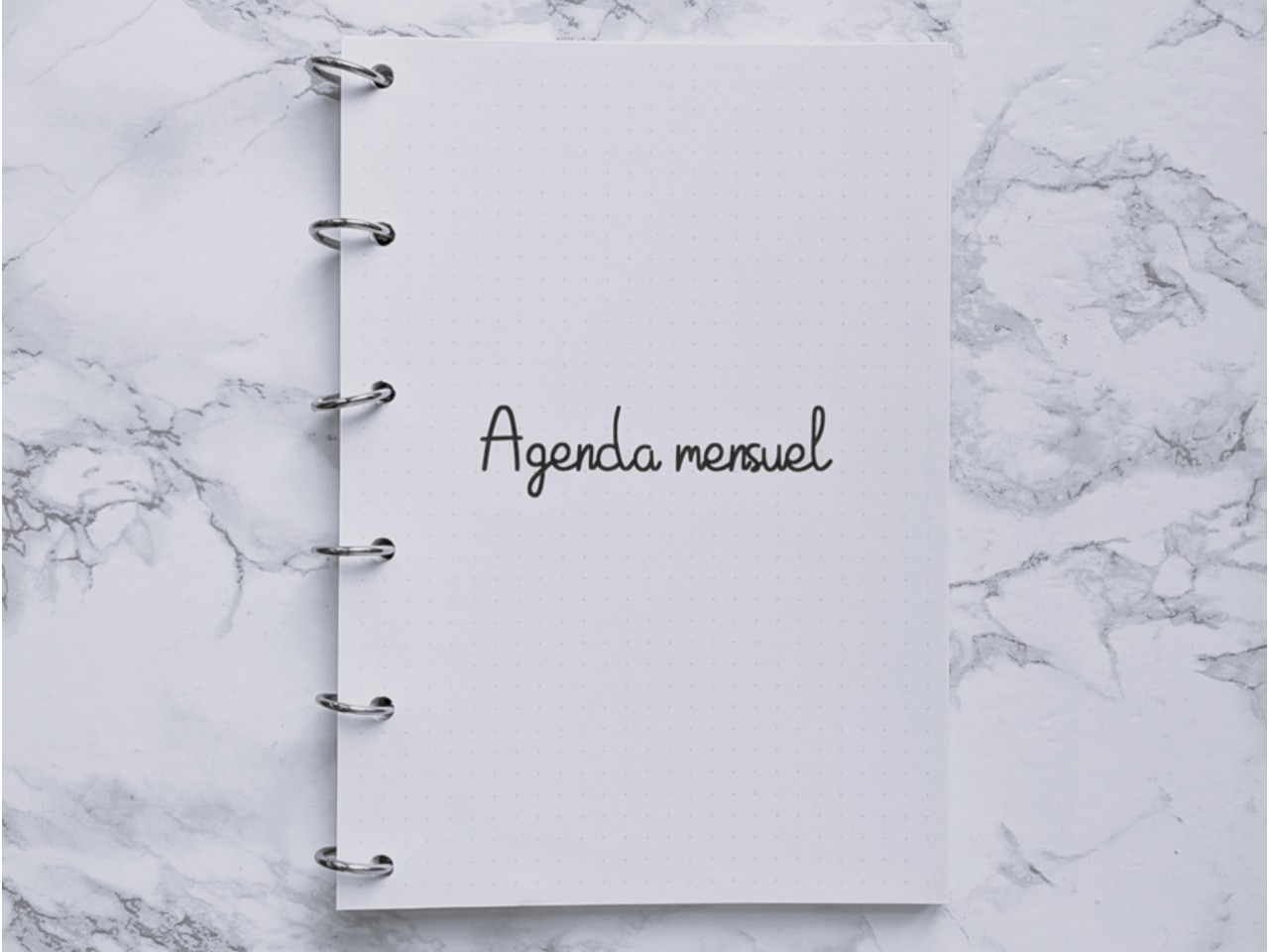 Agenda mensuel non daté 26 pages - Bujo