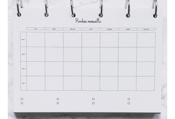 Routine ménage complète - Bujo