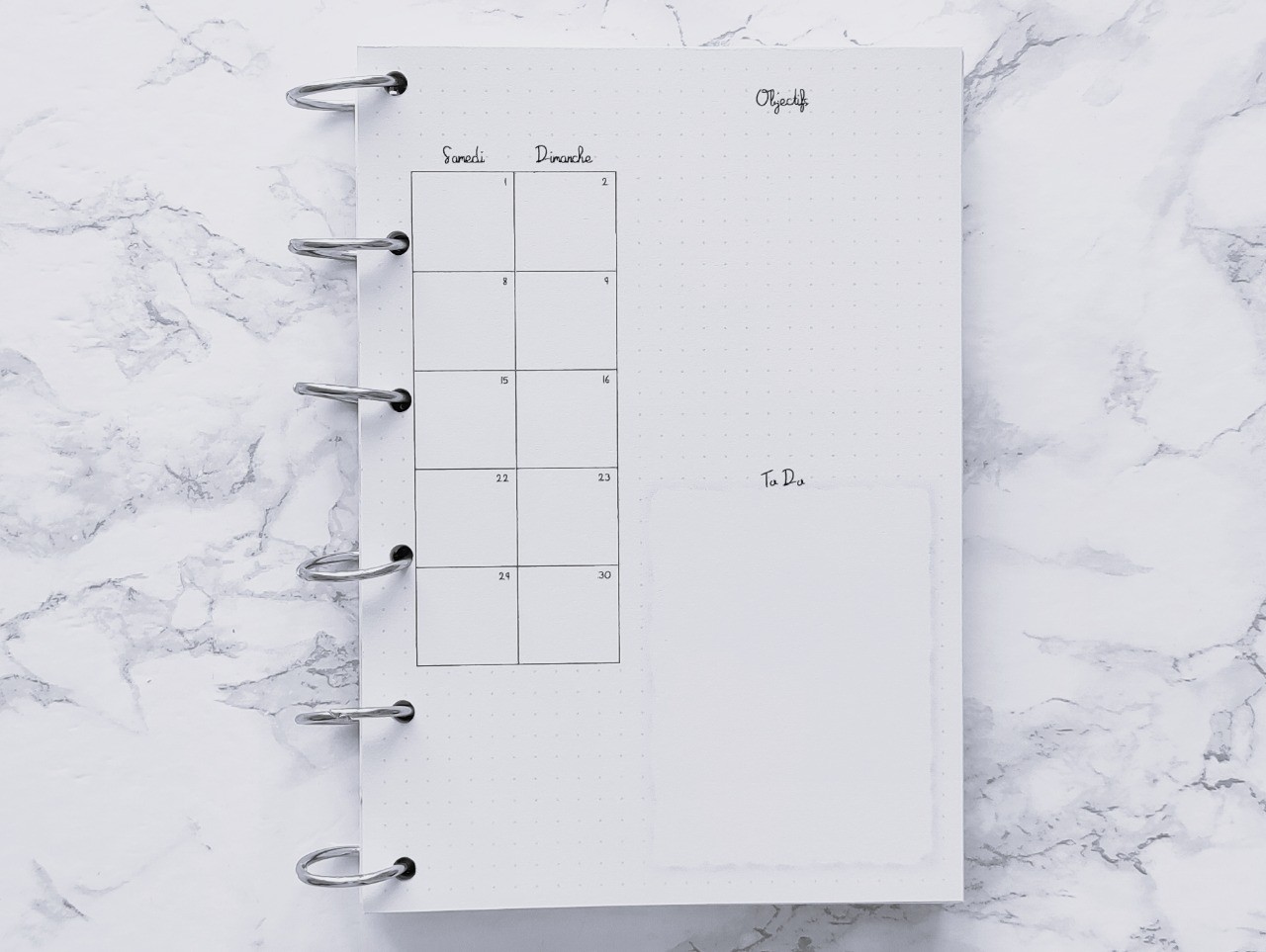 Agenda Classique & bilan mensuel - Bujo