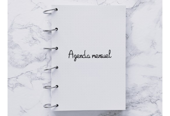 Agenda mensuel non daté 26 pages - Bujo