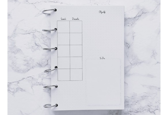 Agenda mensuel non daté 26 pages - Bujo