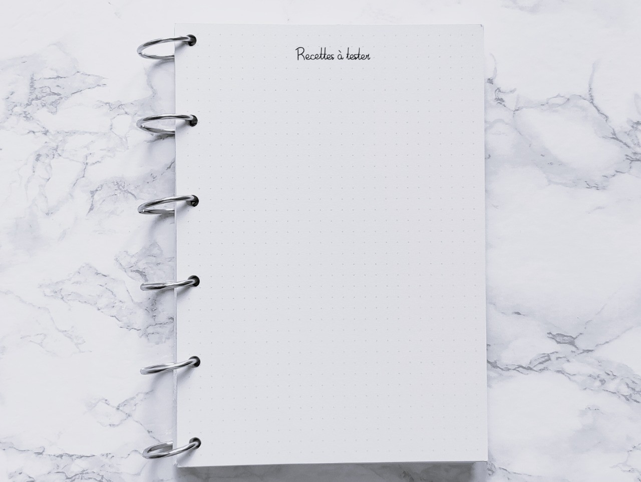 Recettes à tester - Bujo