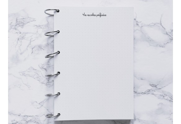 Mes recettes préférées - Bujo