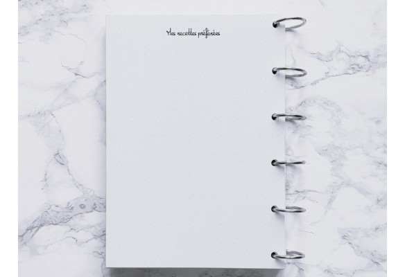 Mes recettes préférées - Bujo