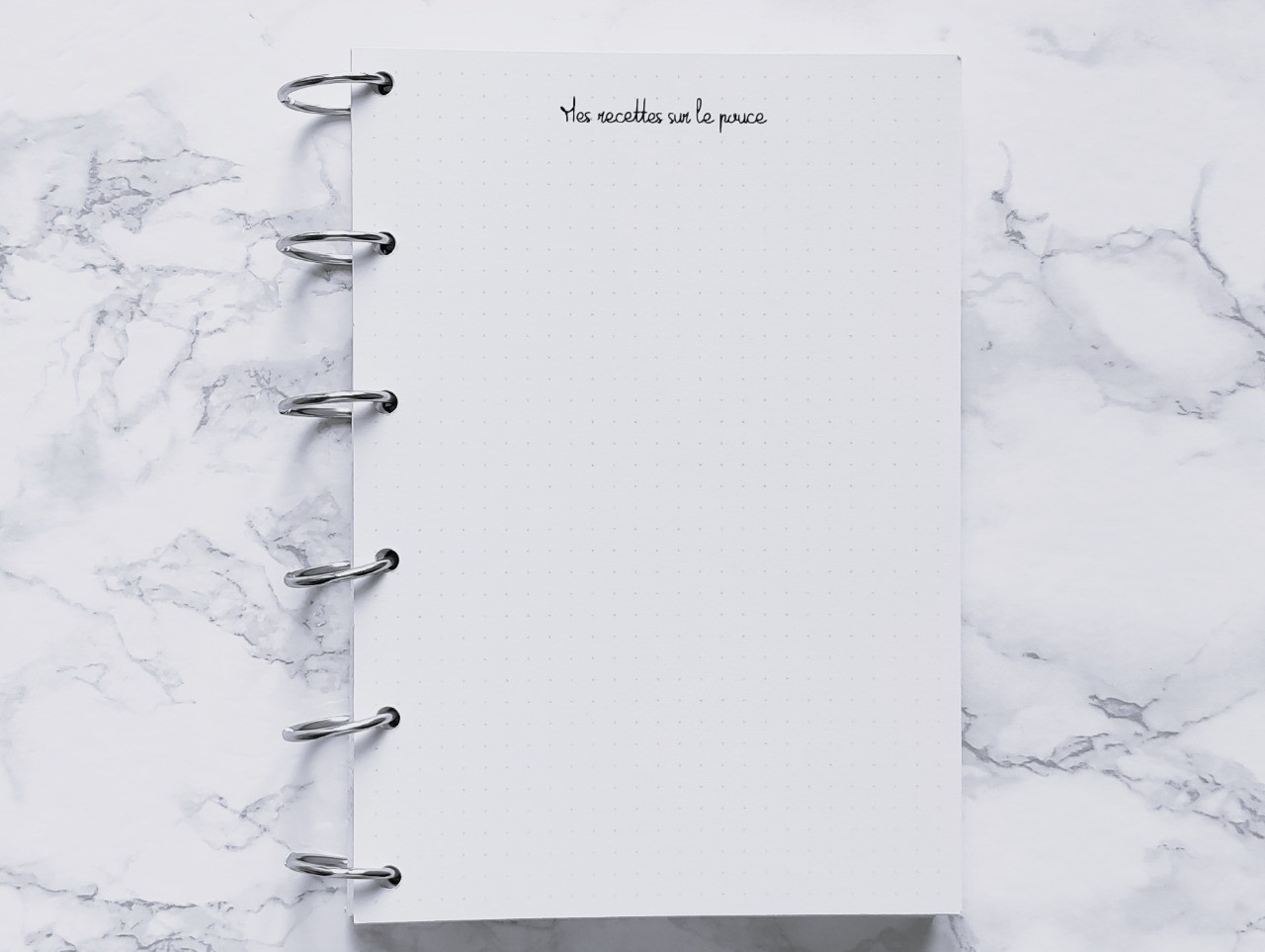 Mes recettes sur le pouce - Bujo