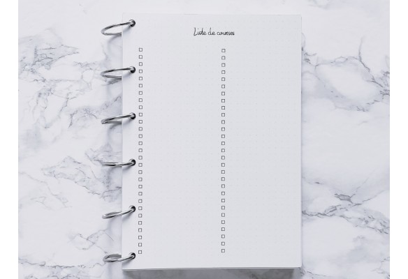 Liste de courses - Bujo