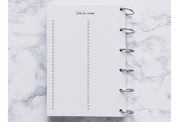 Liste de courses - Bujo