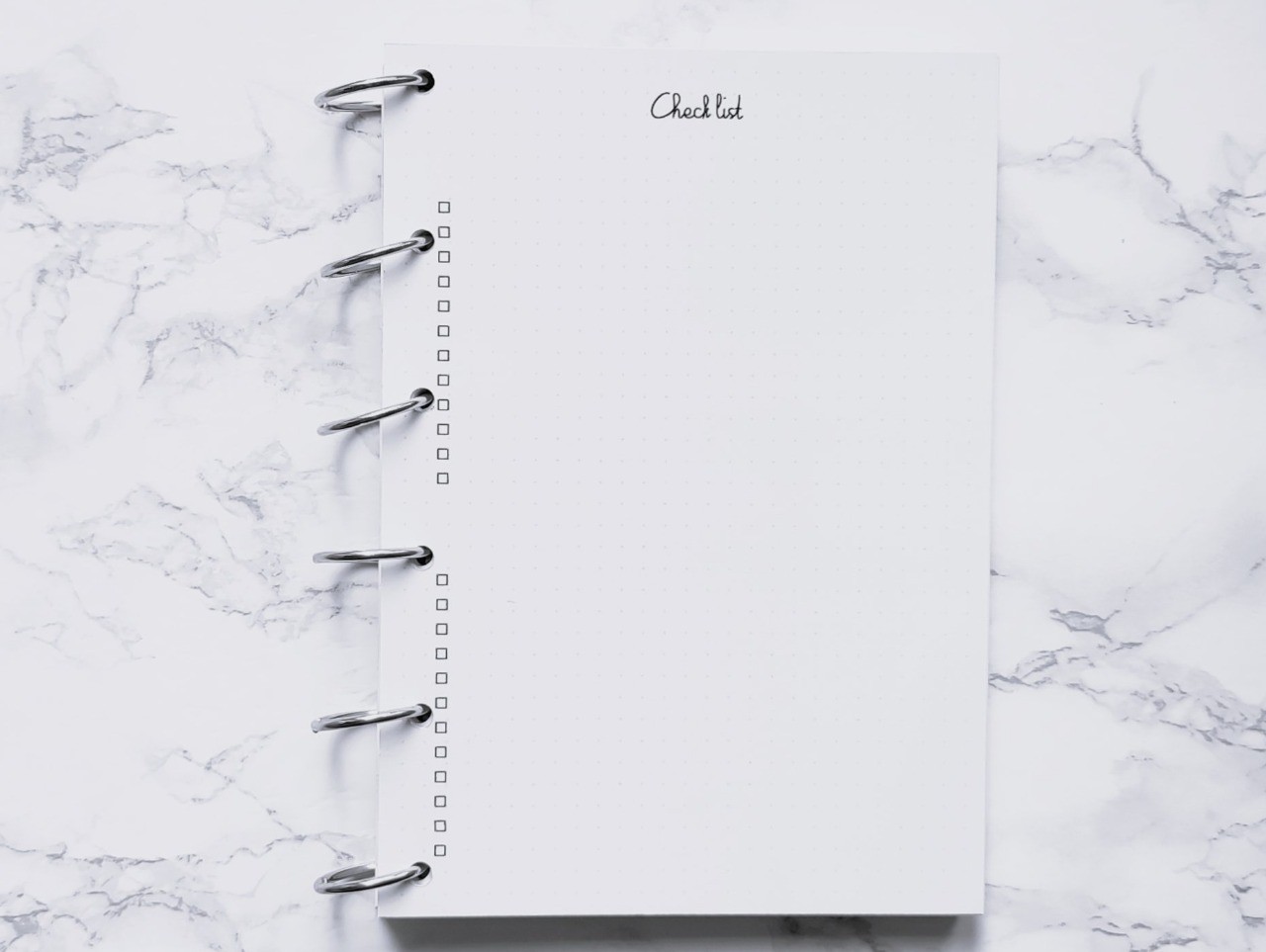 Check list demi-page - Bujo