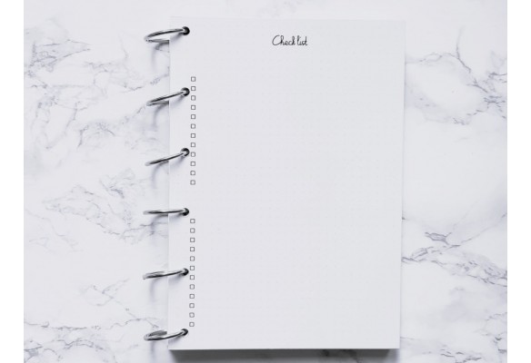 Check list demi-page - Bujo