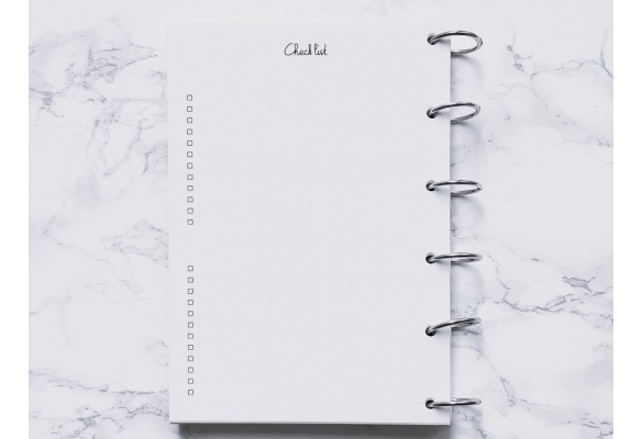 Check list demi-page - Bujo