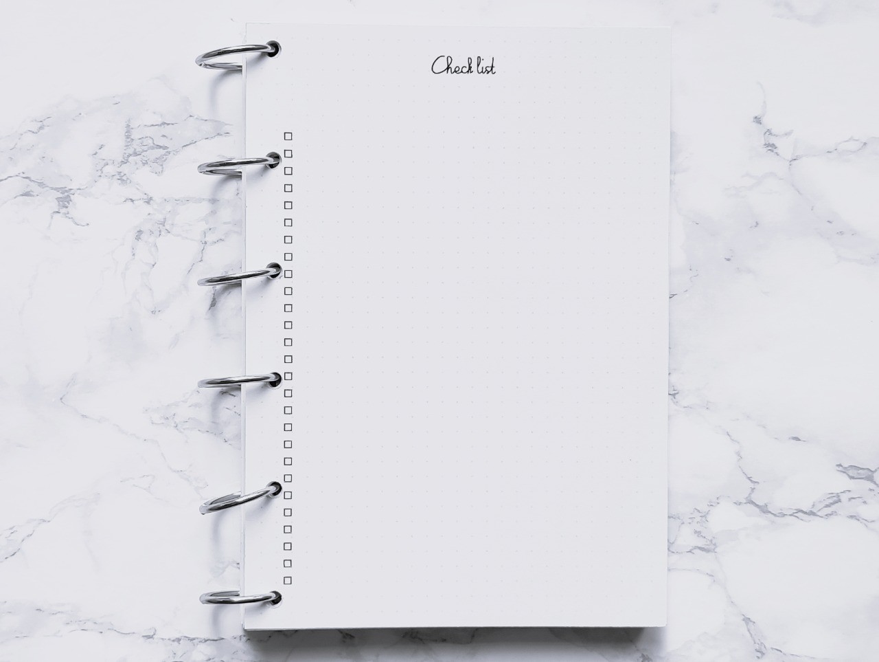 Check list page entière - Bujo