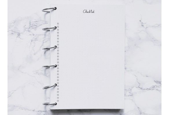 Check list page entière - Bujo