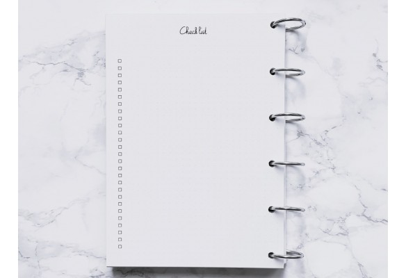 Check list page entière - Bujo