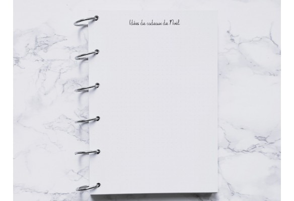 Idées de cadeaux de Noël - Bujo