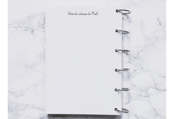 Idées de cadeaux de Noël - Bujo