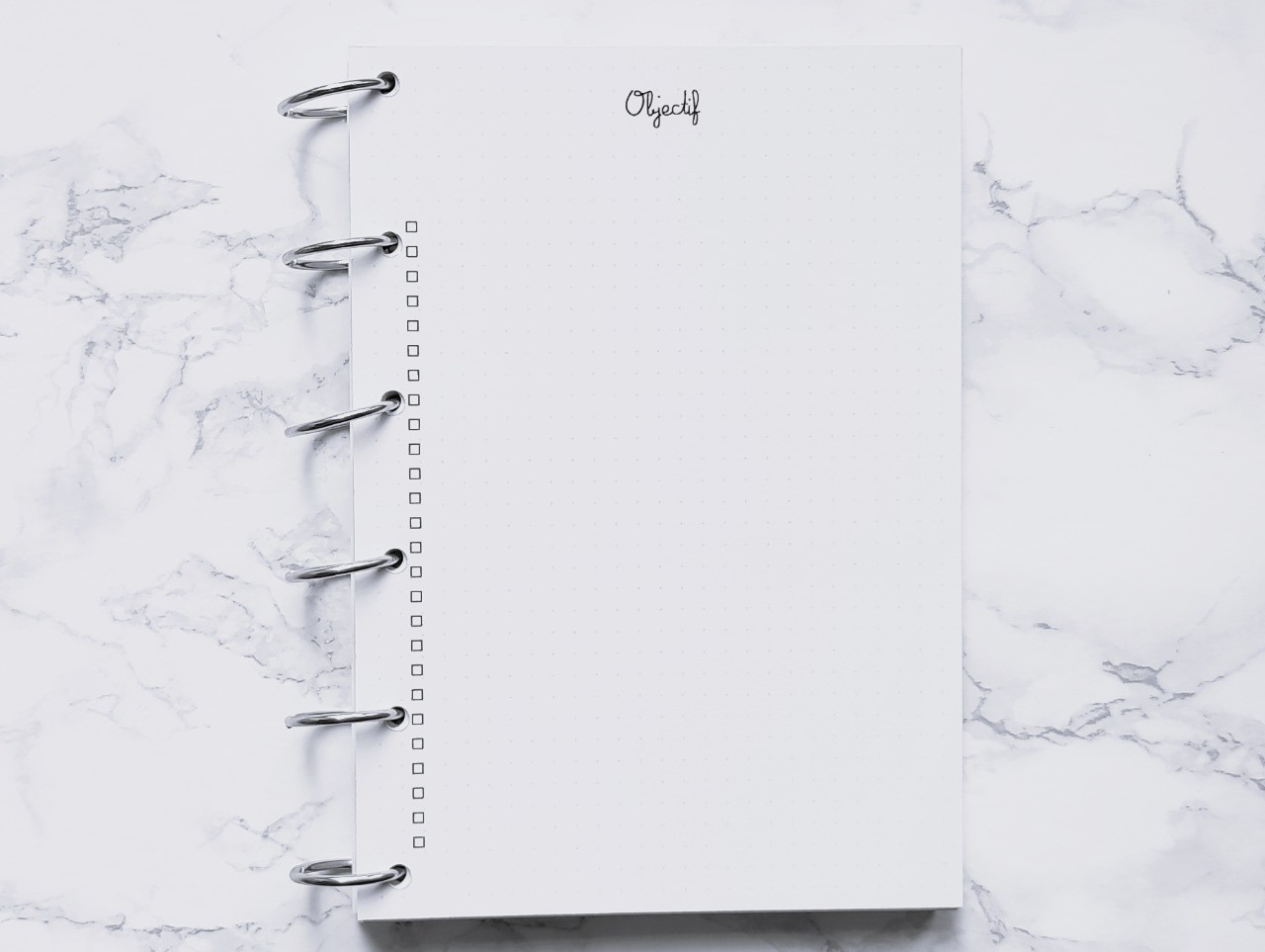 Objectif (décomposé) - Bujo