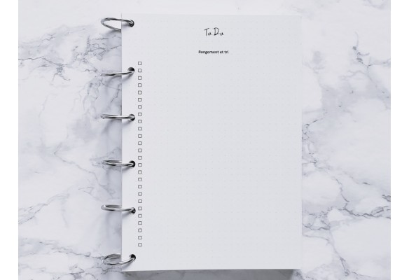 To Do Rangement et tri - Bujo