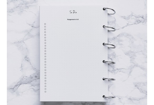 To Do Rangement et tri - Bujo