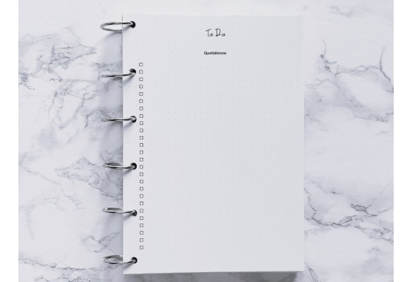 To Do Quotidienne - Bujo