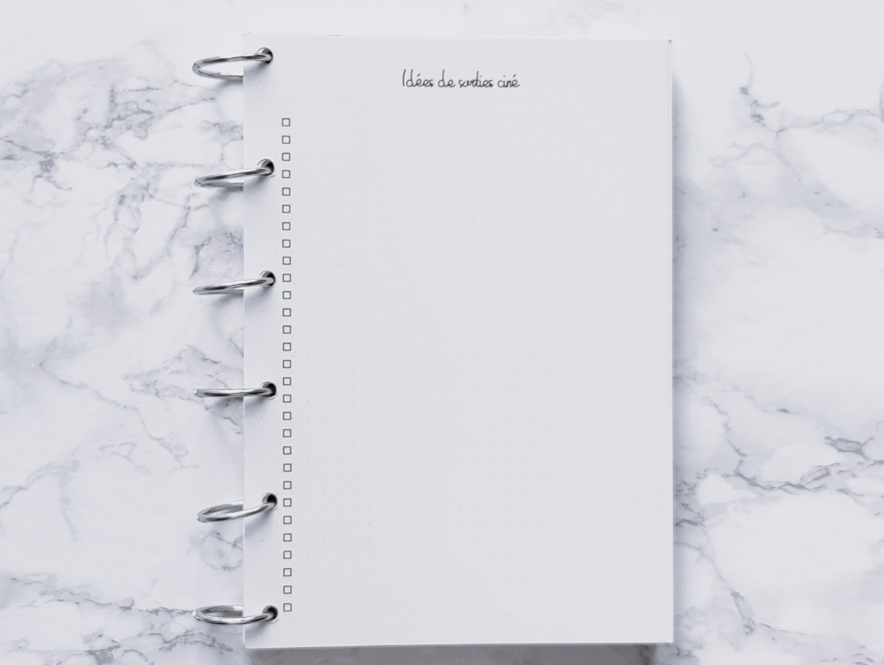 Idées de sorties ciné - Bujo