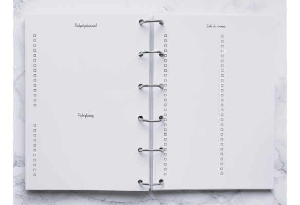 Organisation d'un événement - Bujo