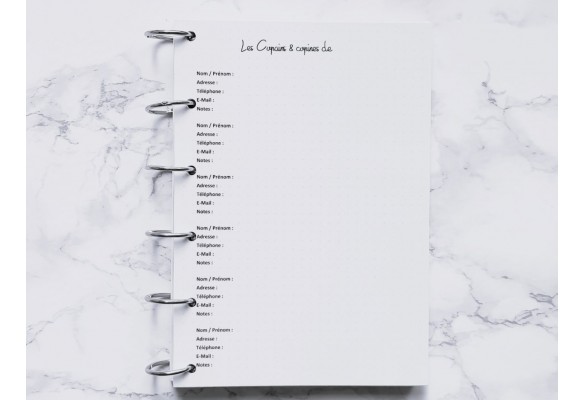 Les Copains & copines de (Répertoire) - Bujo