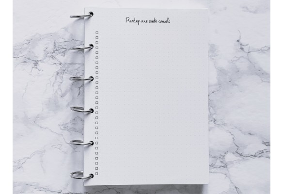 Rendez-vous santé annuels - Bujo