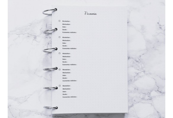 J’économise - Bujo