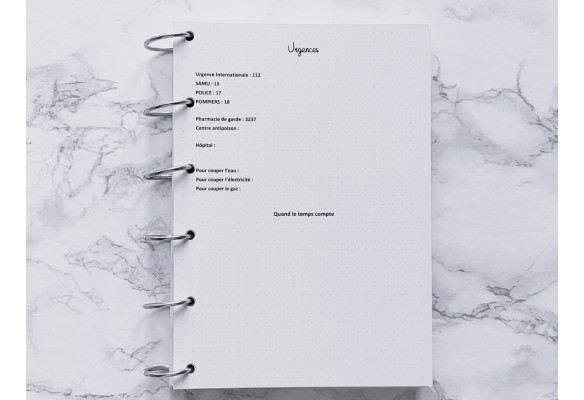 Urgences (Répertoire) - Bujo