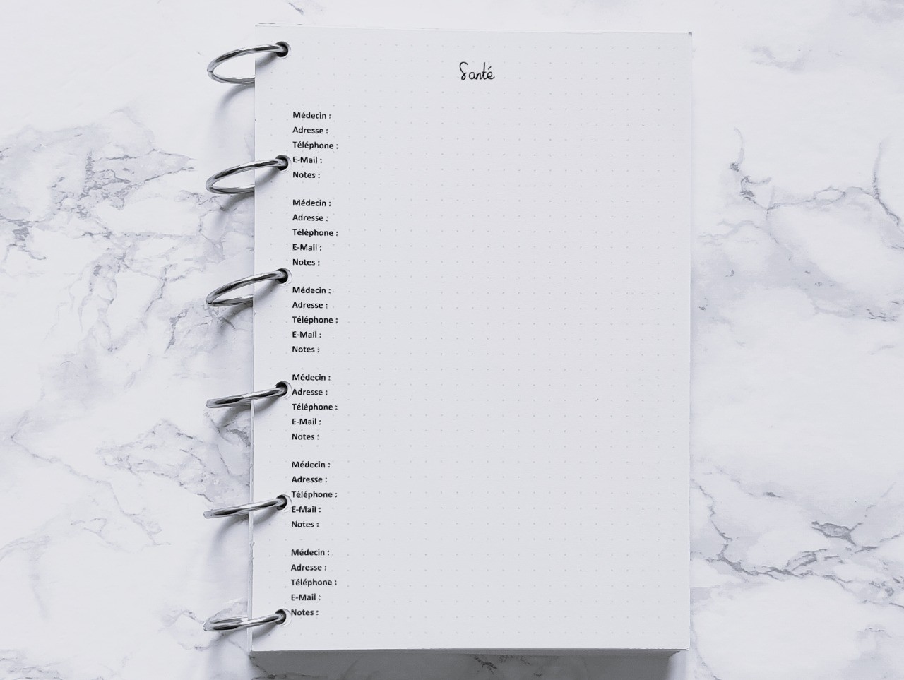 Santé (Répertoire) - Bujo