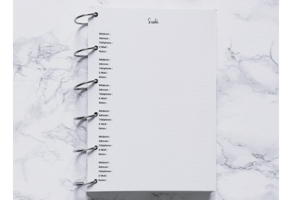 Santé (Répertoire) - Bujo