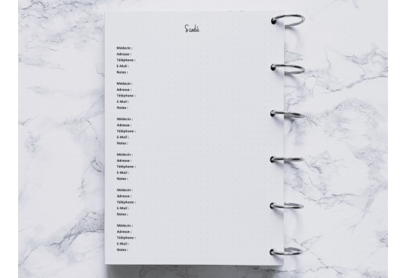 Santé (Répertoire) - Bujo