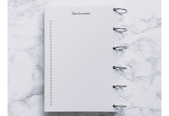 Idées de vacances - Bujo