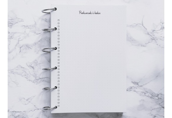 Restaurants à tester - Bujo