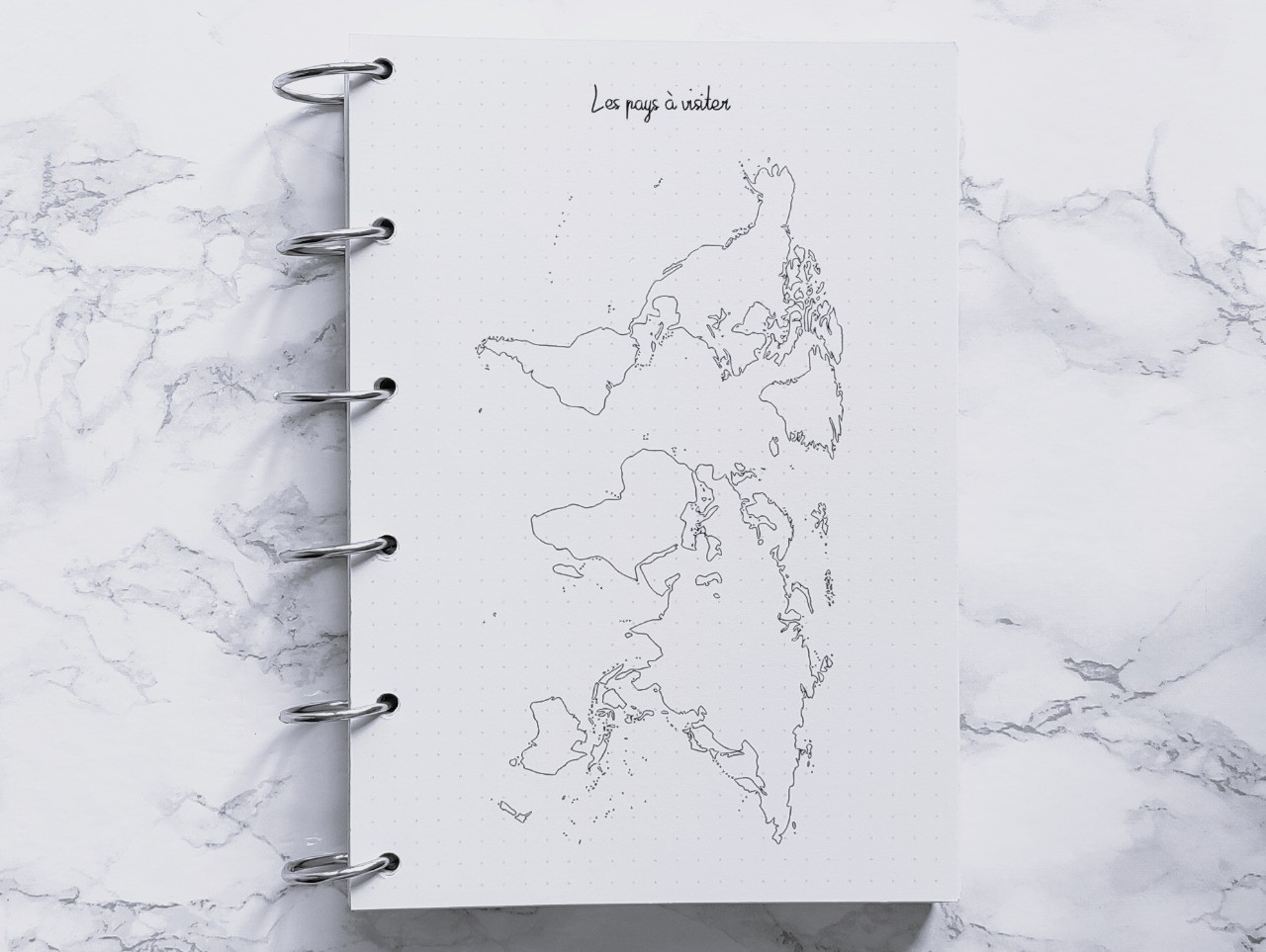 Les pays à visiter - Bujo