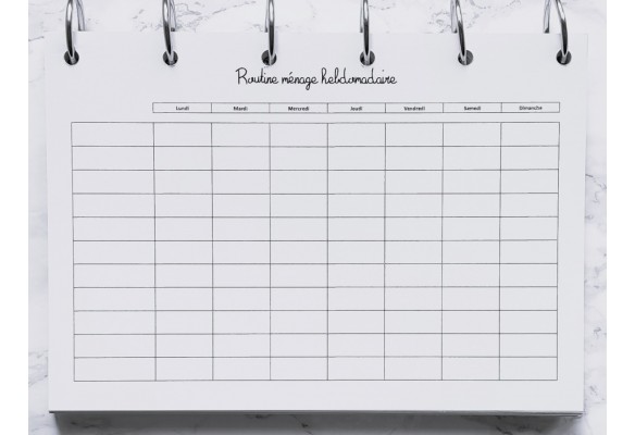 Routine ménage complète - A4