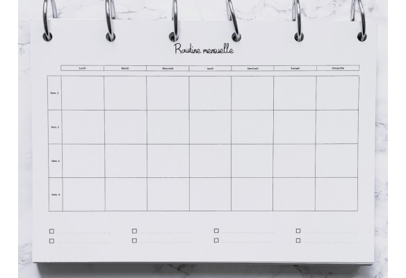 Routine mensuelle - A5