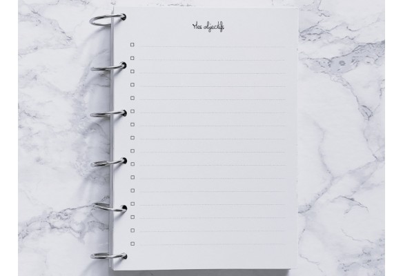 Mes objectifs & bonnes résolutions - A6