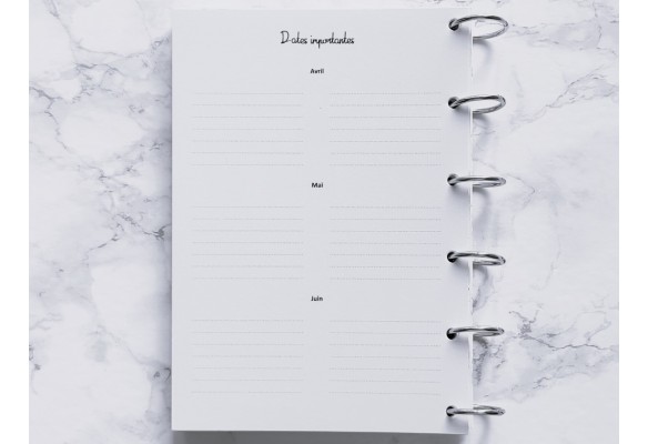 Dates importantes - A6