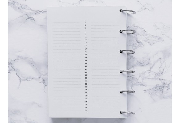 Agenda mensuel non daté 26 pages - A4