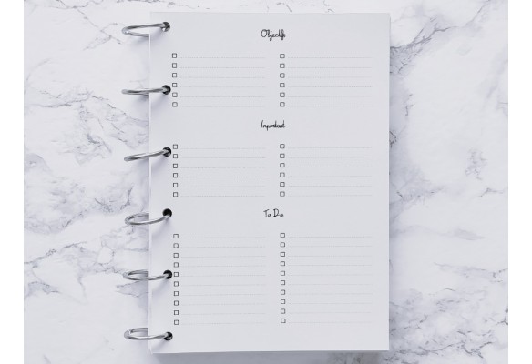 Agenda mensuel non daté 26 pages - A4