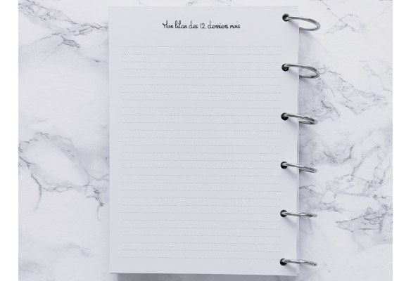 Bilan des 12 mois - A5