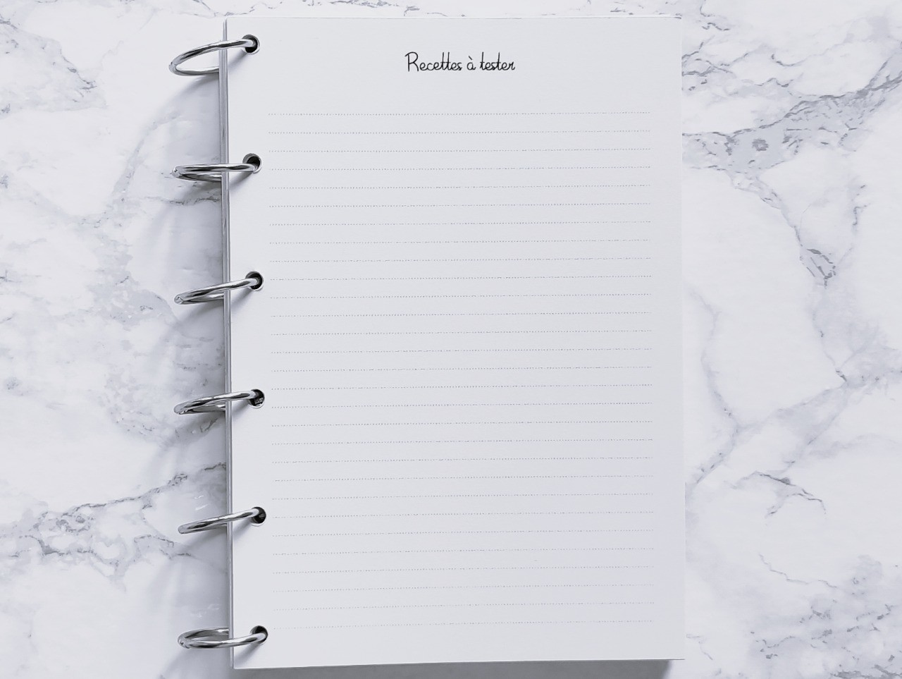 Recettes à tester - A4